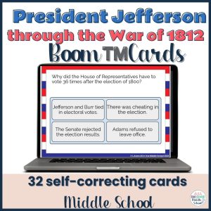 Boom Cards make great middle school social studies centers