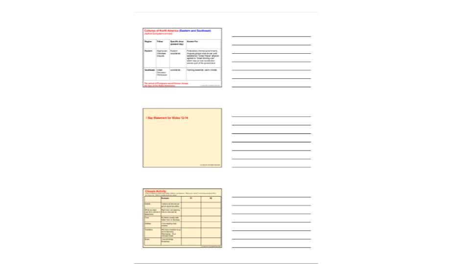 example of printable interactive lessons for social studies