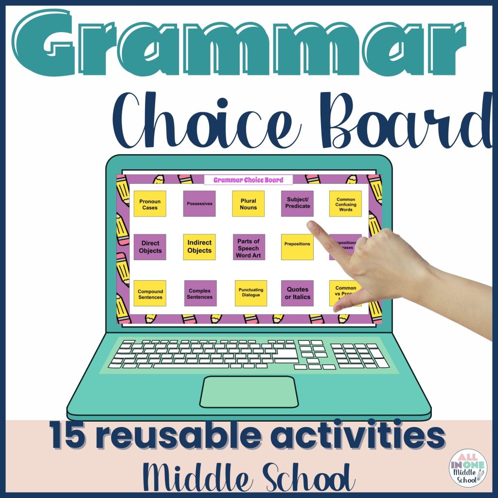grammar activities for middle school