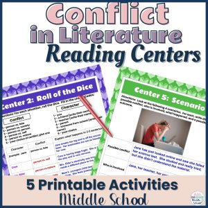 teaching reading skills with centers in middle school