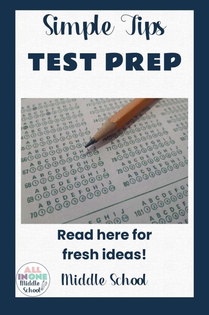 blog post on test prep for middle school language arts
