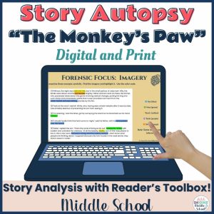 Halloween classroom activities for middle school ELA