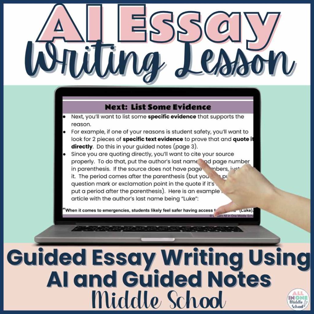 using AI in the classroom: essay writing