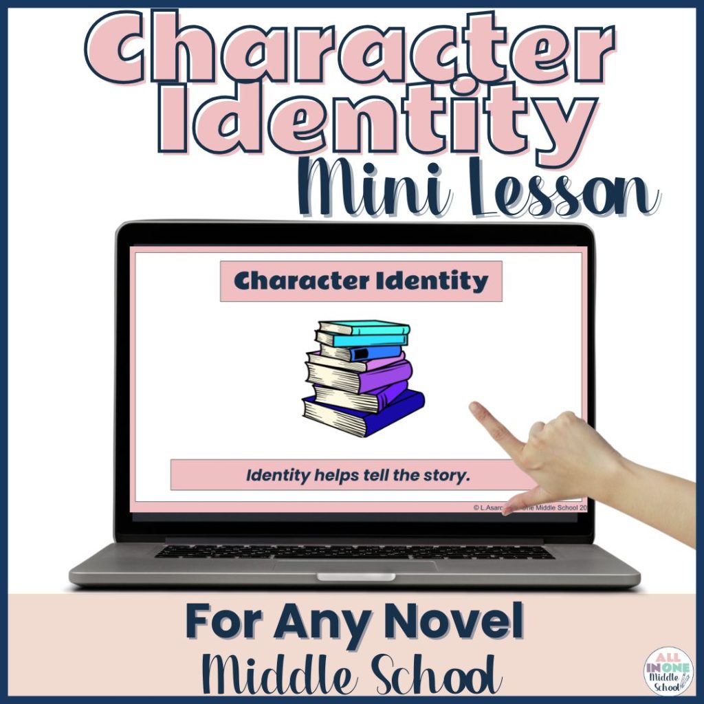 mini lesson on character identity for September reading