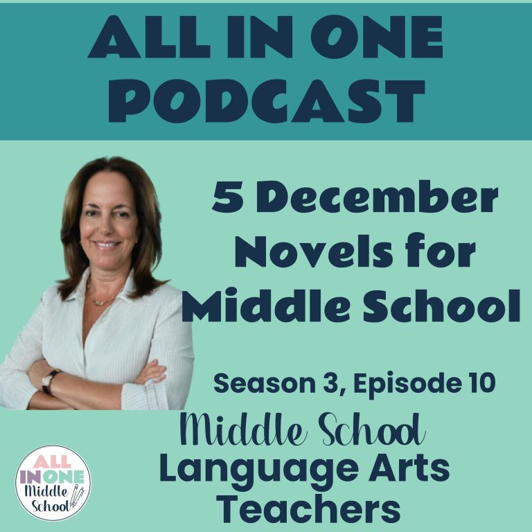 December novels for middle school podcast