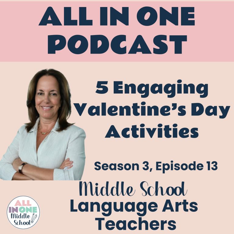 Valentine's Day activities for middle school podcast