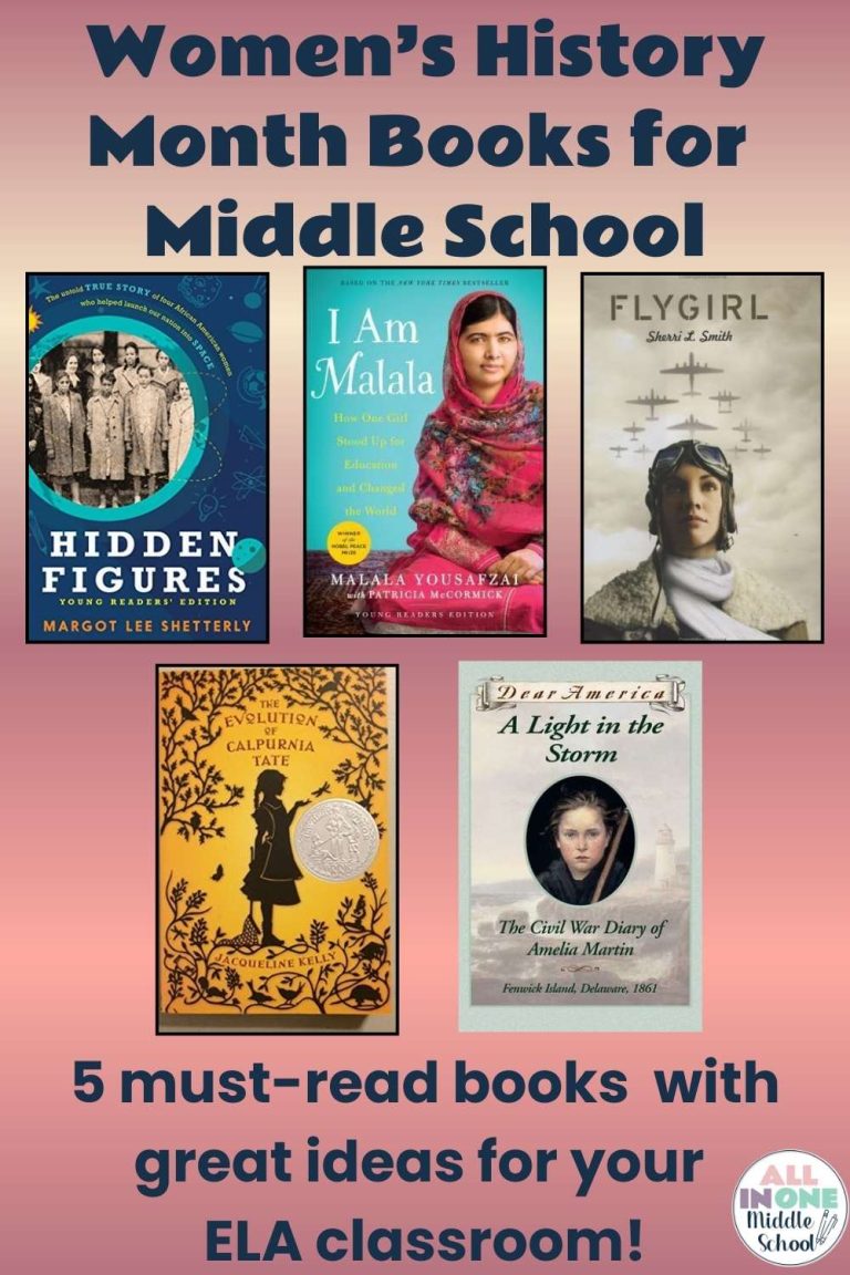 Women’s History Month Books for middle school