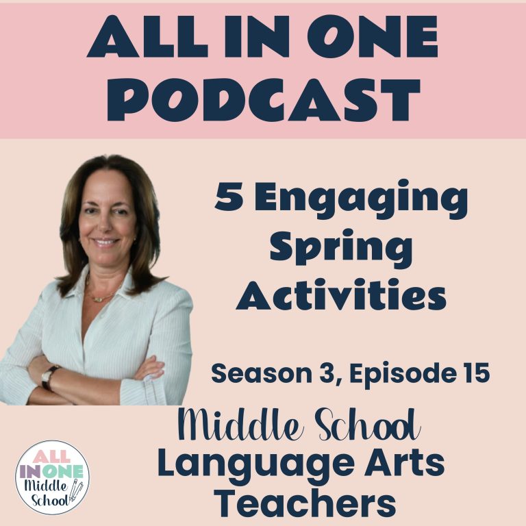 podcast on spring classroom activities for middle school ELA