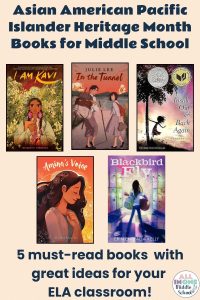 Asian American Pacific Islander novels for middle school