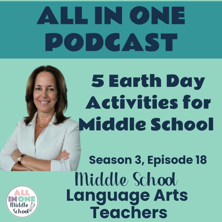 Earth Day activities for middle school ELA